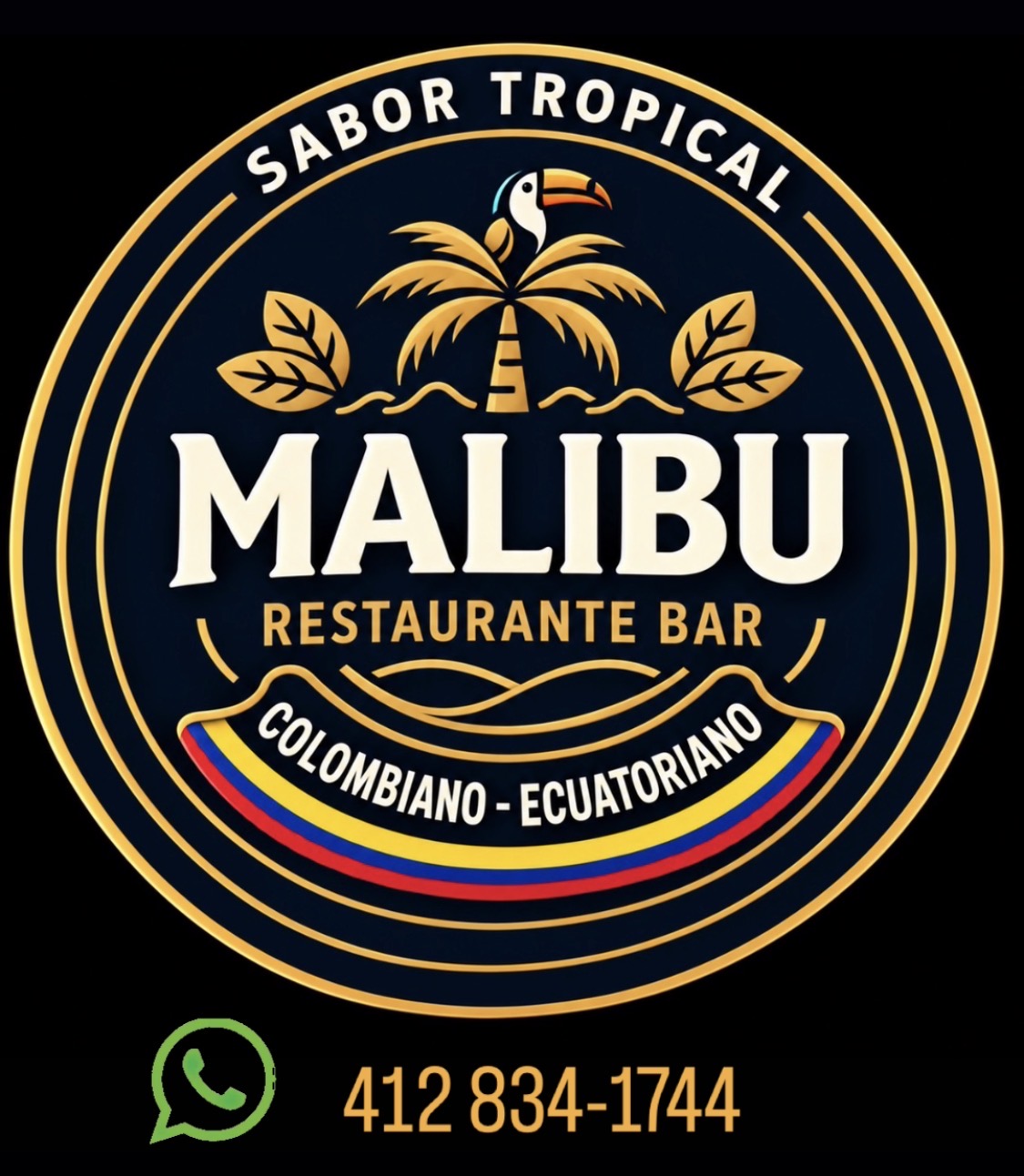 Malibu Restaurante Bar — Sabor Tropical Colombiano y Ecuatoriano